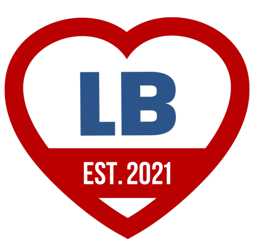 Loving Bond Icon a heart with the letters LB est 2021